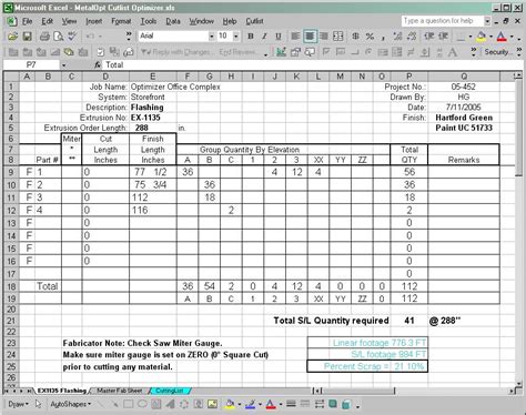 sheet metal nesting calculator in excel|free printable cut list calculator.